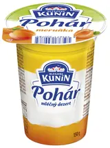 Mlékárna Kunín Pohár mléčný dezert s příchutí meruňka