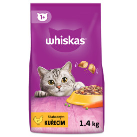 Whiskas Granule pro dospělé kočky – kuřecí