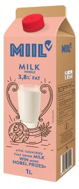 Miil Selské čerstvé plnotučné mléko 3,8 % tuku