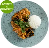 Zeleninovo-lilková masala, jasmínová rýže od Mahavira Kanswala
