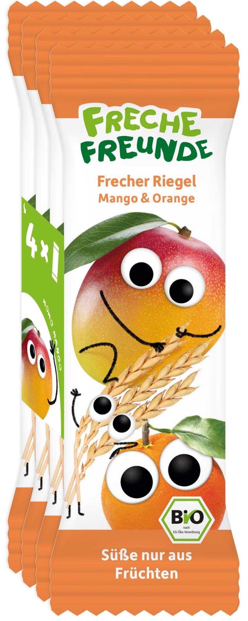 Freche Freunde BIO Ovocná tyčinka mango a pomeranč (4×23g)