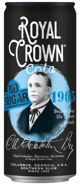 Royal Crown Cola NO SUGAR plech