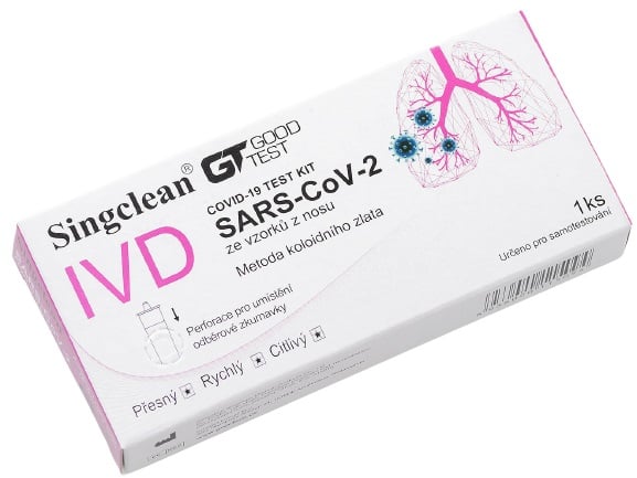 Singclean IVD antigenní COVID-19 rychlotest výtěrový
