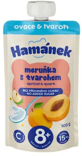 Hamánek Meruňka s tvarohem ovocná kapsička