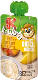 Kubík baby Kapsička rýžová krupice, jablko a banán