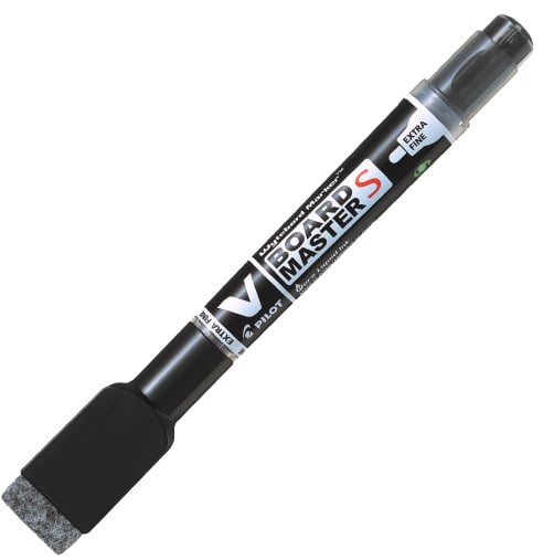 Pilot Board Master černý popisovač na bílé tabule s houbičkou, šířka stopy 1,3mm, šířka hrotu 3,5mm