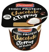 Ehrmann High Protein pudding s toppingem čokoláda