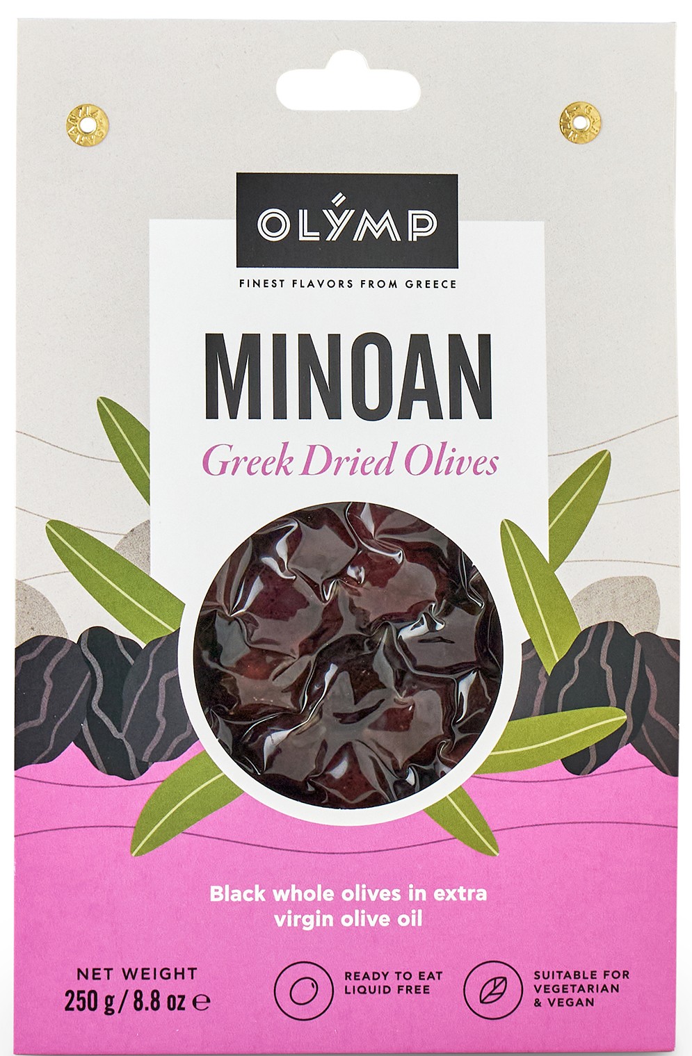 Olymp Sušené černé olivy vakuované