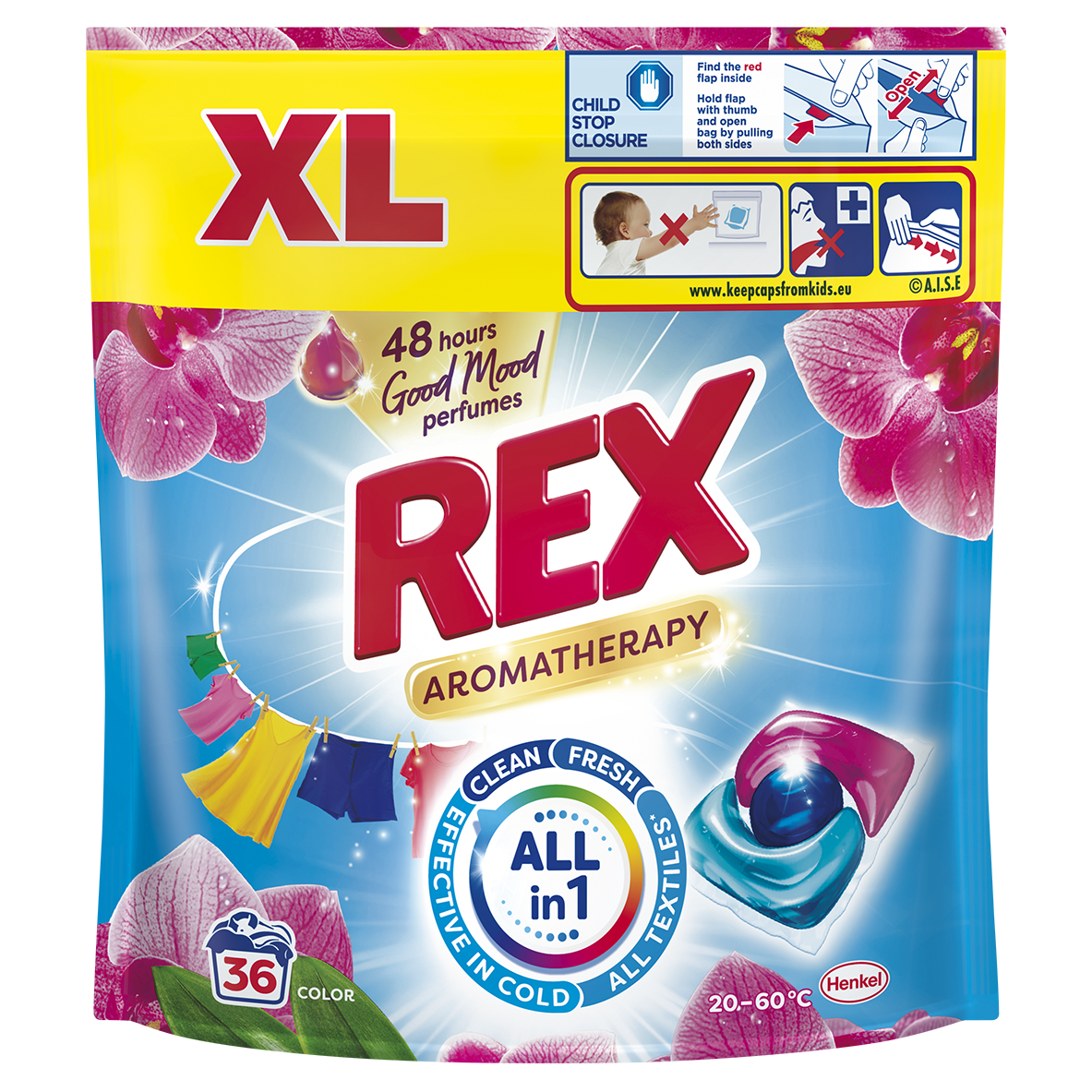 Rex Aromatherapy Orchid Color prací kapsle