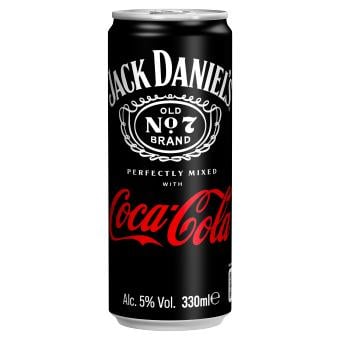 Jack Daniel's Tennessee Whiskey a Coca-Cola alkoholický míchaný nápoj plech 5% obj.