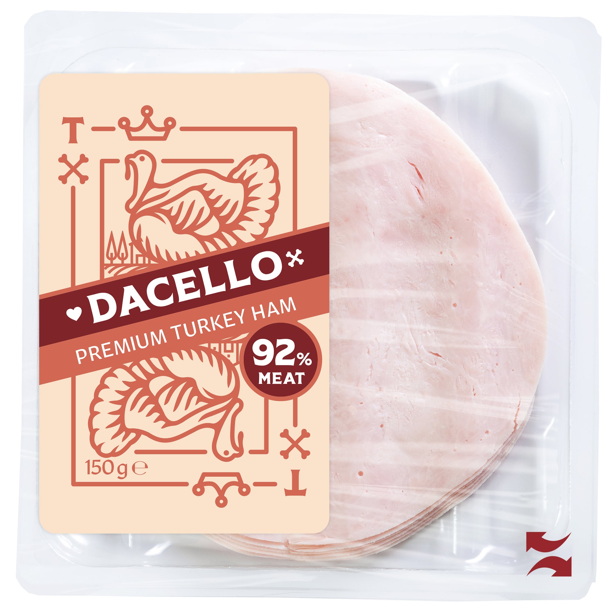 Dacello Krůtí šunka nejvyšší jakosti 92 %