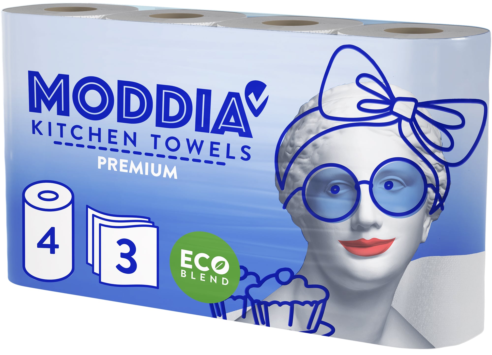 Moddia Kuchyňské utěrky 3vrstvé