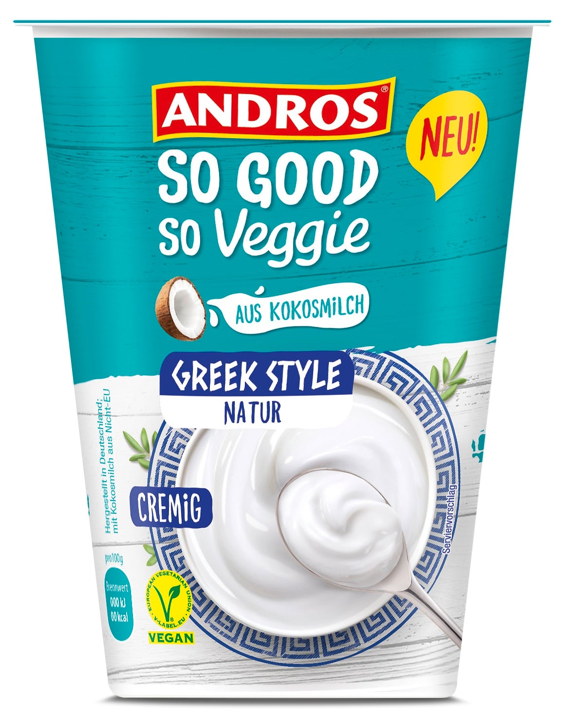 Andros So Good So Veggie Veganský dezert řeckého typu z kokosového nápoje