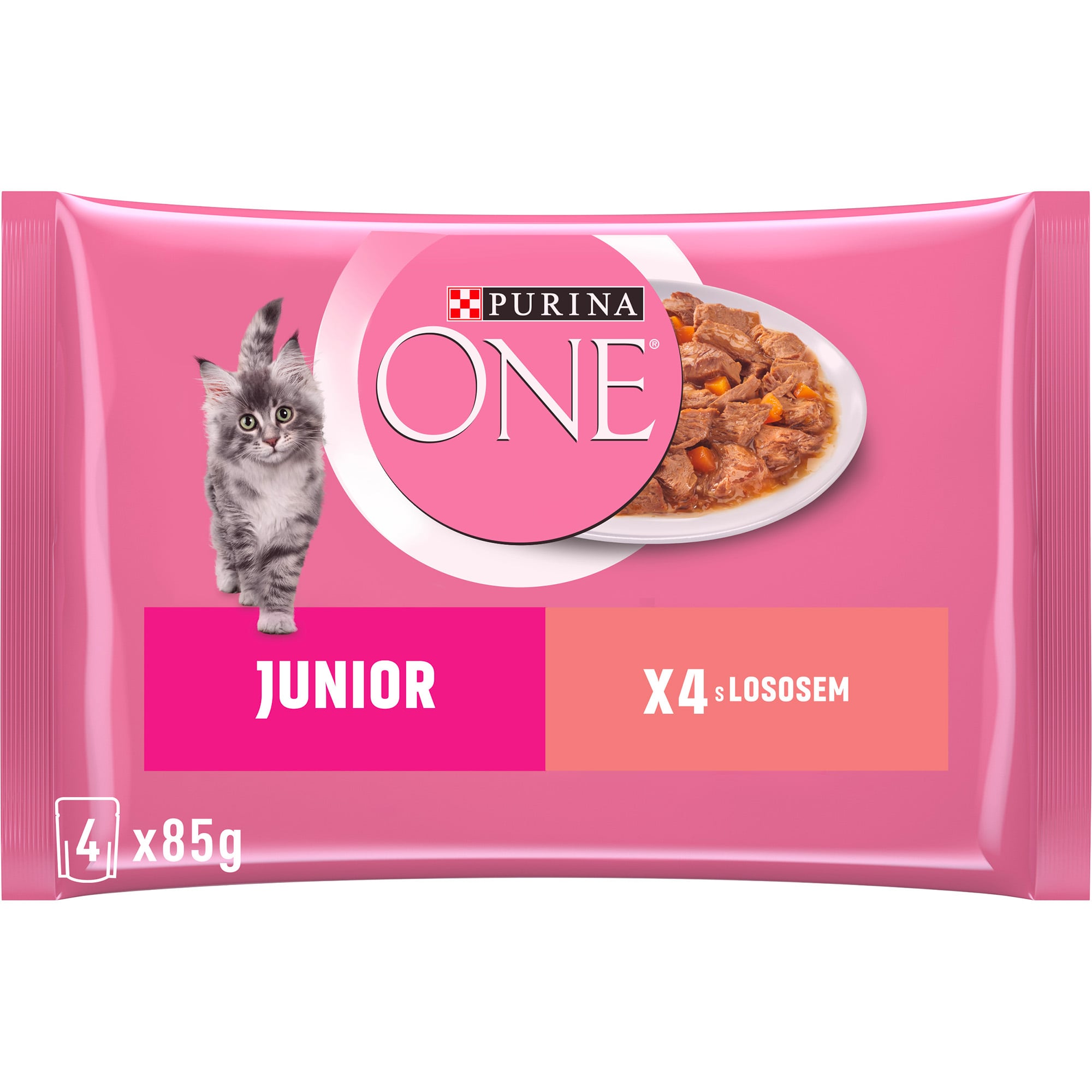 Purina ONE Junior kapsička pro koťata losos ve šťávě