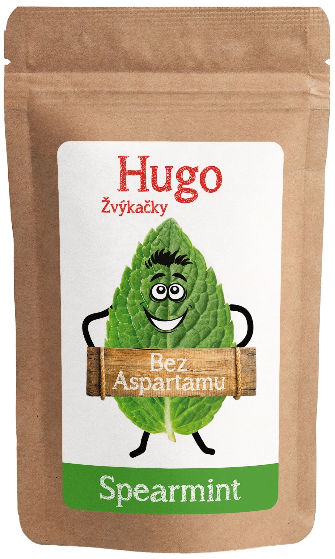 Hugo Žvýkačky bez aspartamu spearmint
