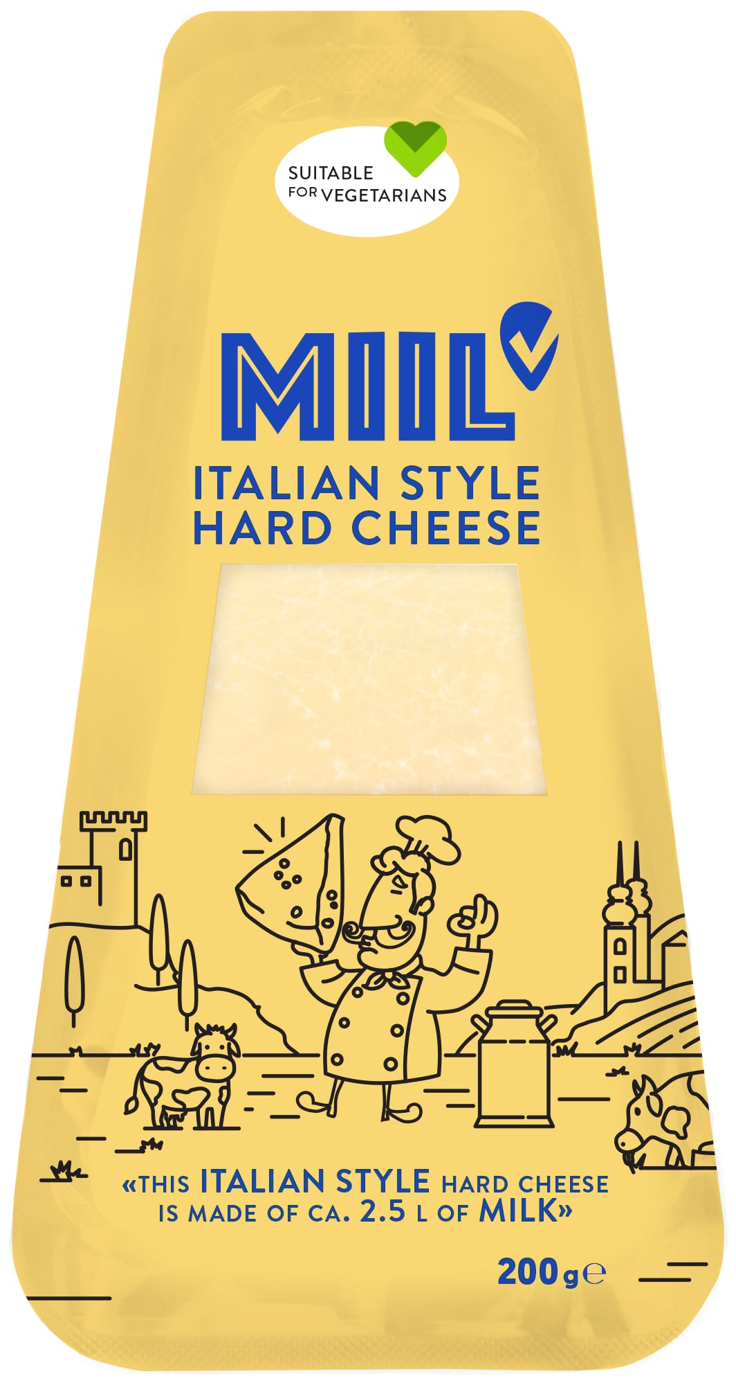 Miil Extra tvrdý sýr italského typu 32%