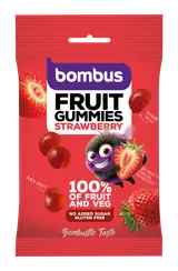 Bombus Fruit Energy Gummies jahodové