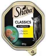 Sheba Paštička ve vaničce pro dospělé kočky – telecí a kuřecí