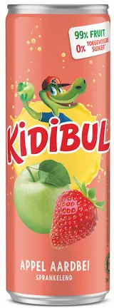 Kidibul Jablko-jahoda 99% bez přidaného cukru plech