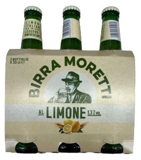 Moretti Pivo citronové Radler (3×0,33 l)