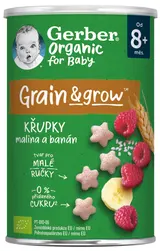 Gerber organic BIO Křupky s malinami a banánem