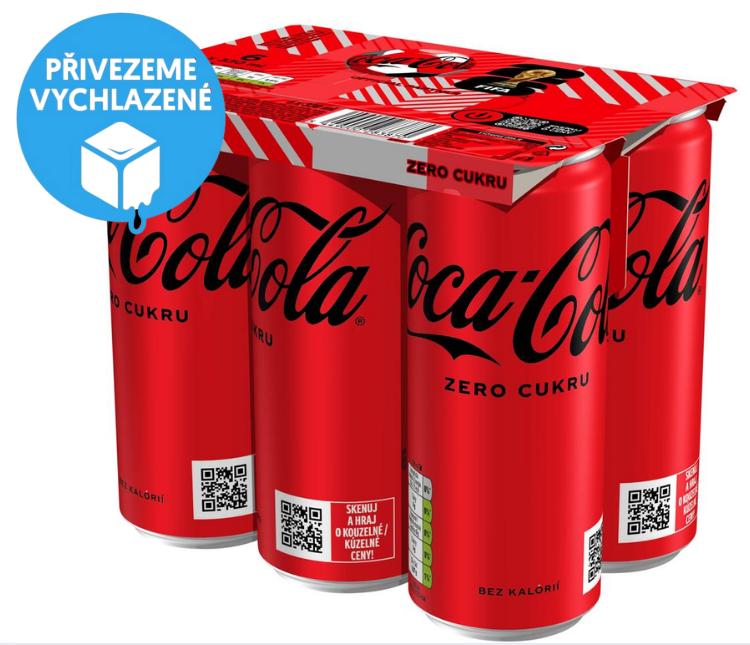 Coca-Cola Zero (6x0,33 l) plech