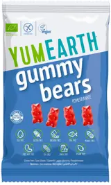 YumEarth BIO Ovocní želé medvídci s příchutí granátového jablka