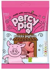 Marks & Spencer Kyselé bonbony Phizzy Pigtails s ovocnou příchutí