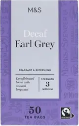 Marks & Spencer Porcovaný aromatizovaný čaj Earl Grey bez kofeinu