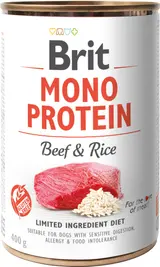 Brit Mono protein Konzerva pro psy – hovězí s rýží