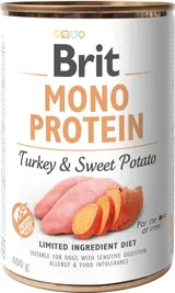 Brit Mono protein Konzerva pro psy – krocan se sladkým bramborem