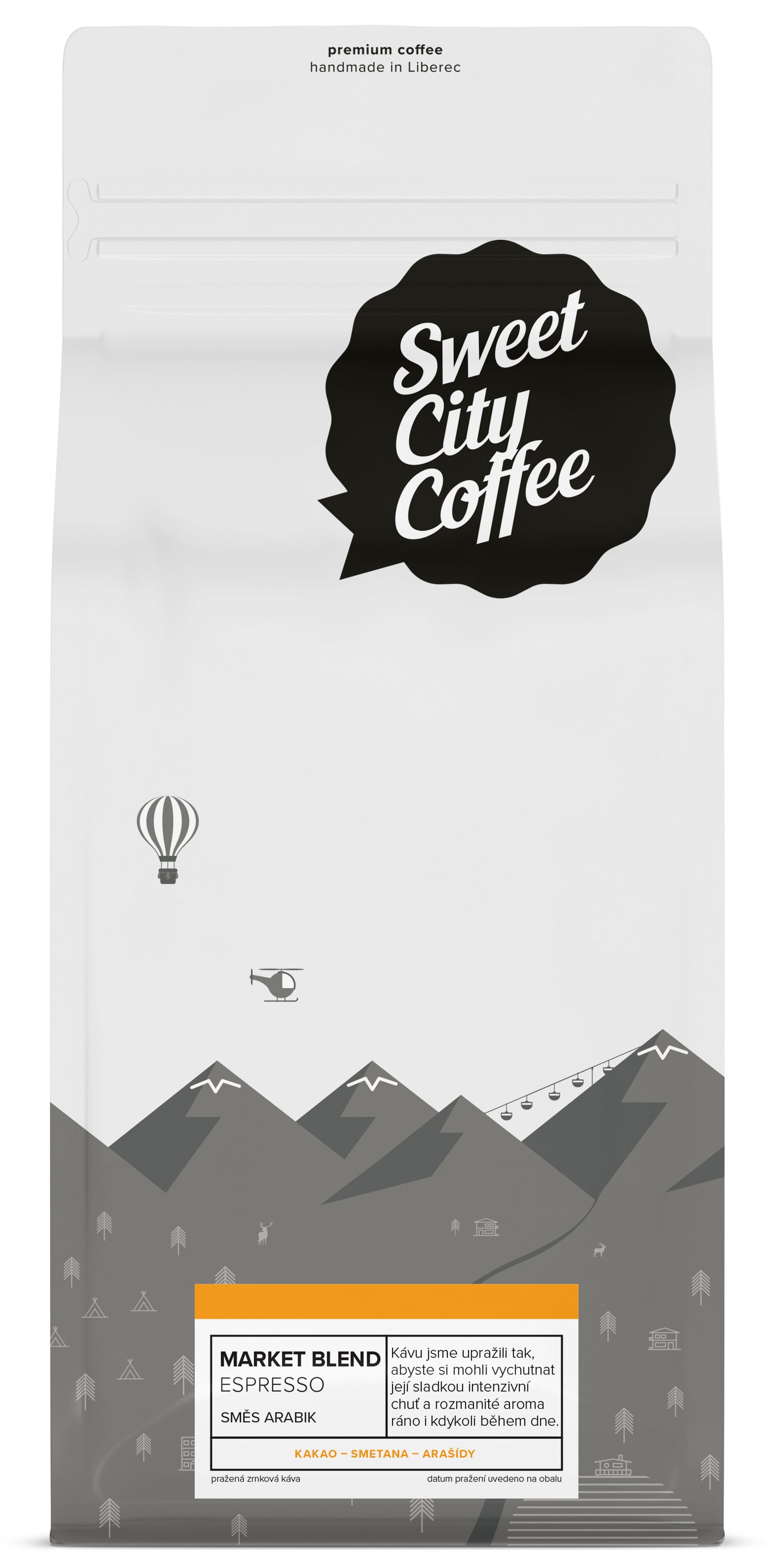 Sweet city Market Blend Espresso zrnková káva