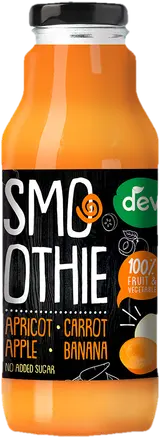 Deva Smoothie meruňka, mrkev, jablko, banán sklo