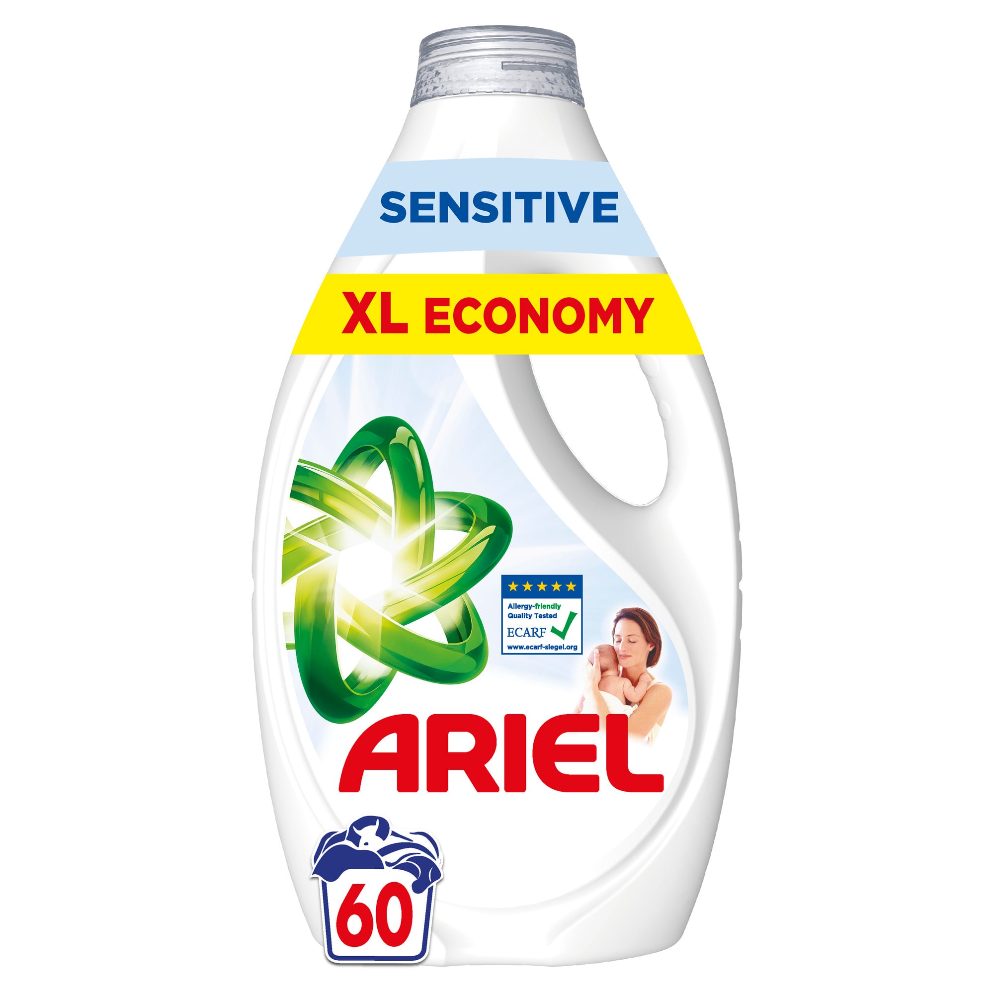 Ariel Sensitive prací gel (2,7 l)