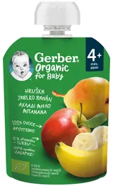Gerber Organic BIO Kapsička hruška, jablko a banán