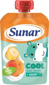 Sunar Cool Ovocná kapsička banán, meruňka a jogurt od 12. měsíce