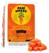 Paní Mrkev – blanšírované mrkvové kostky, balení