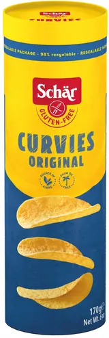 Schär Bezlepkové chipsy Curvies original
