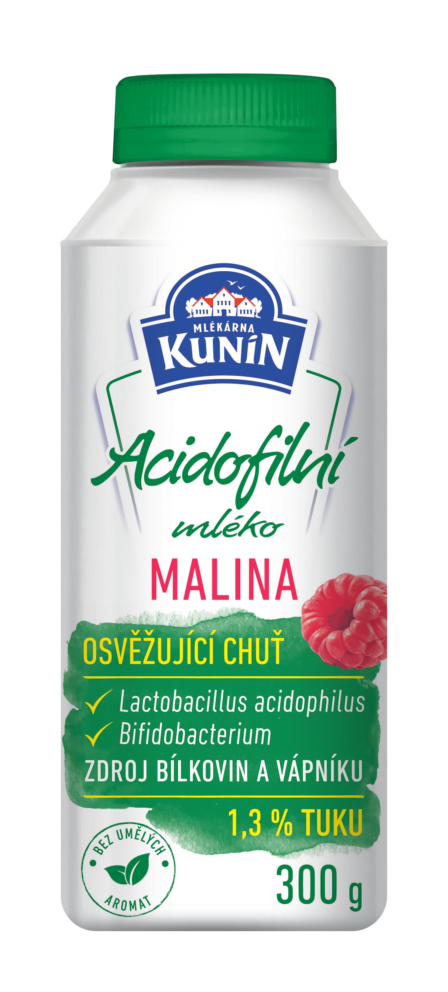 Mlékárna Kunín Acidofilní mléko malina