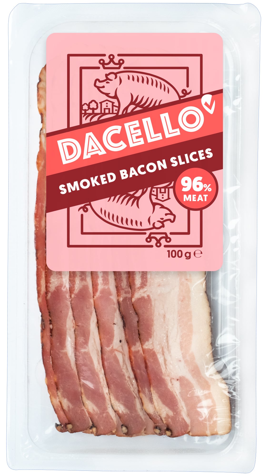 Dacello Anglická slanina plátky 96 %