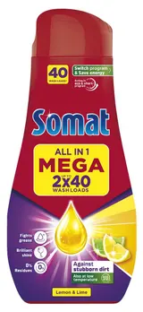 Somat All in 1 Lemon & Lime gel do myčky na nádobí (1,44 l)