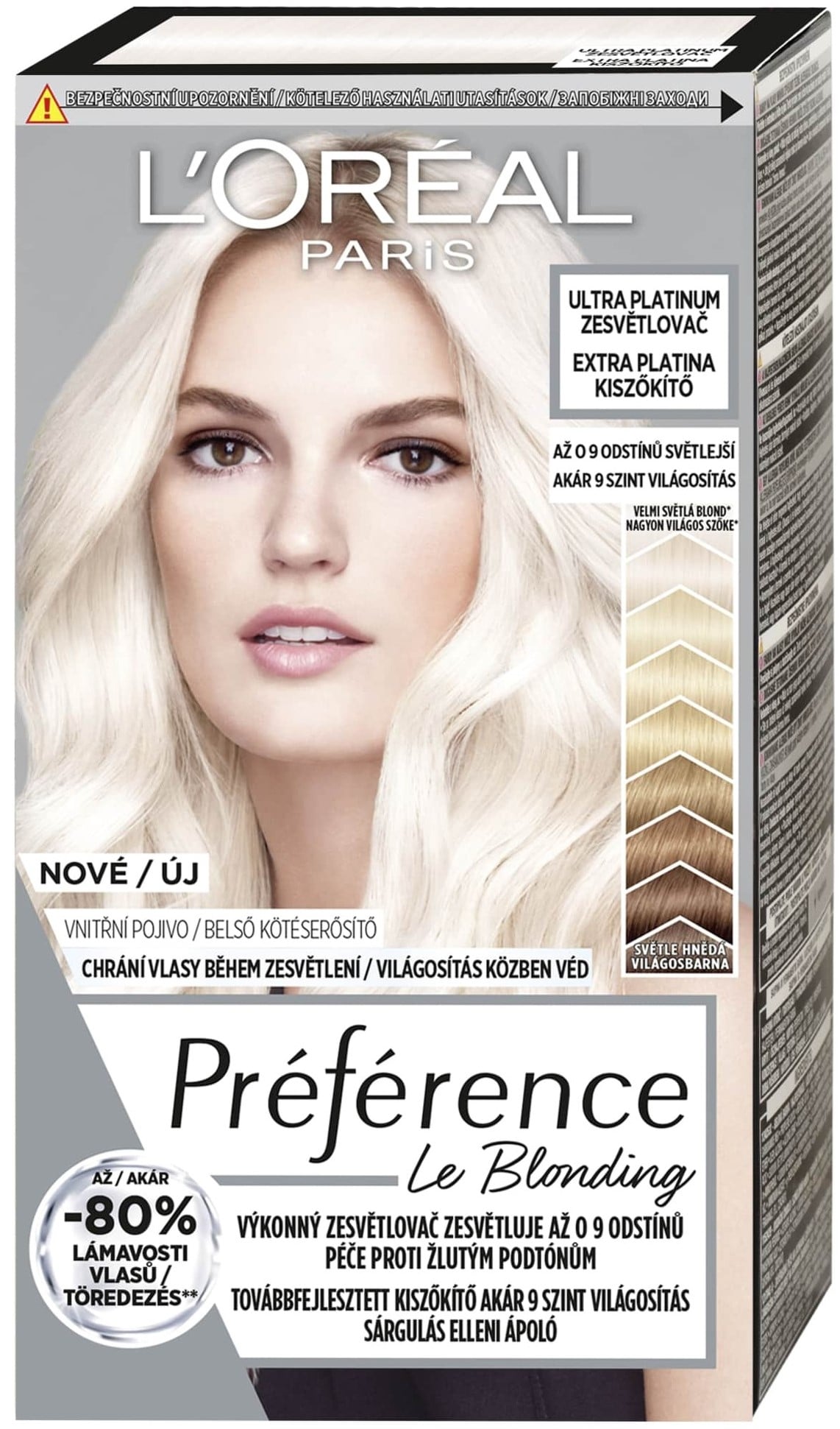 L'Oréal Paris Préférence Permanentní barva na vlasy – absolutně platinová