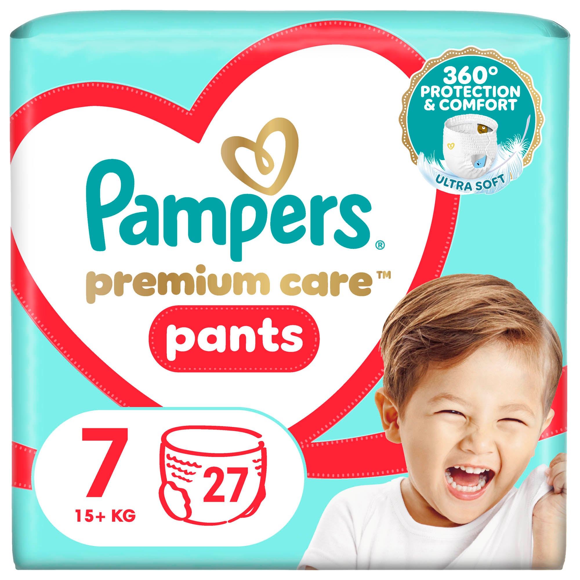 Pampers Premium Care plenkové kalhotky 7 (15+ kg)