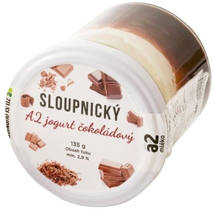 Mlékárna Řetová Sloupnický A2 jogurt čokoládový