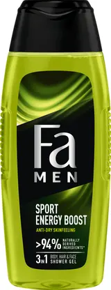 Fa Men Sport Energy Boost sprchový gel 3 v 1