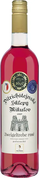 Ditrichštejnské sklepy Mikulov Zweigeltrebe rosé Moravské zemské víno