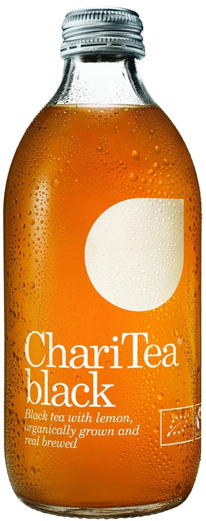 ChariTea black BIO ledový černý čaj s citronem sklo