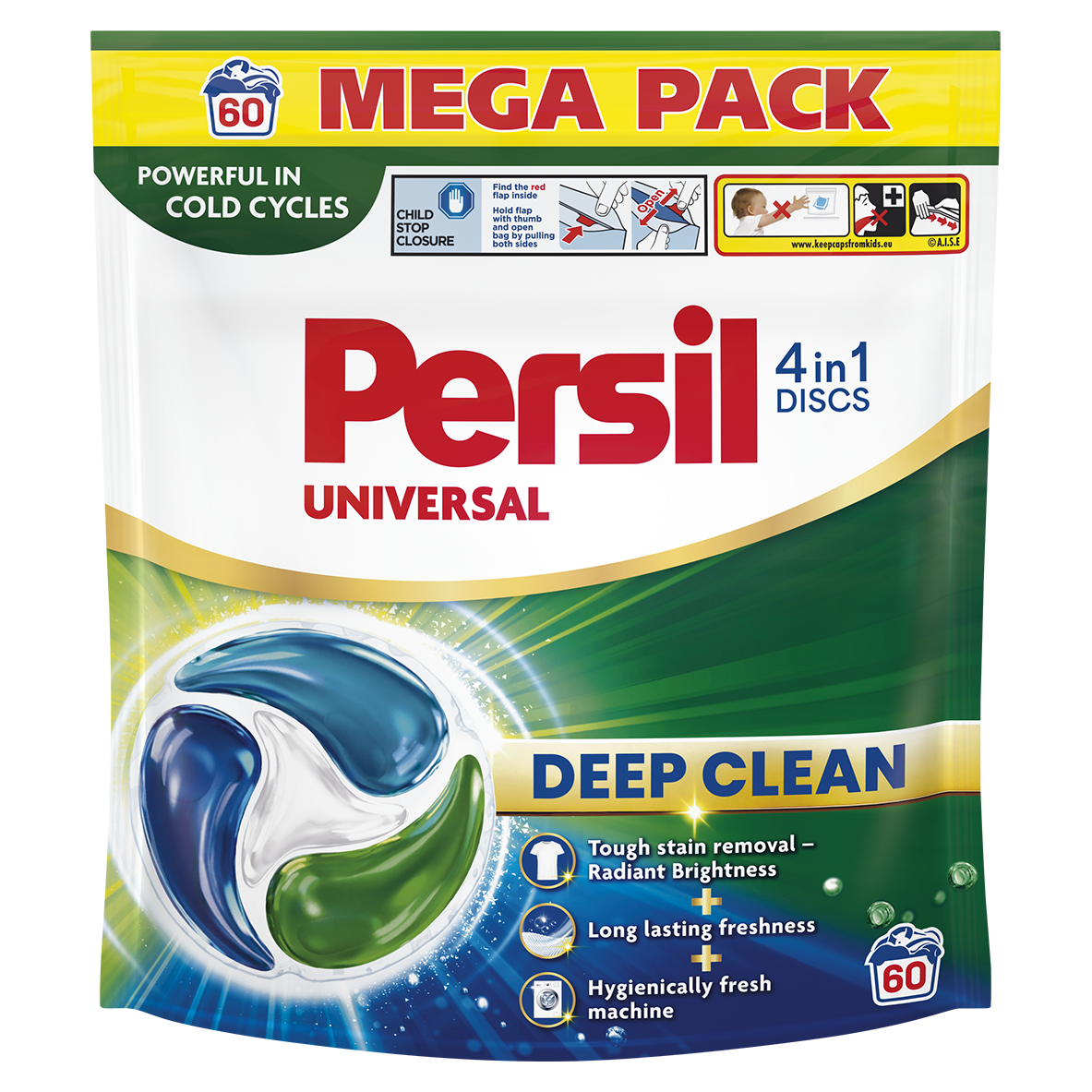 Persil Deep Clean 4v1 Discs Universal prací kapsle