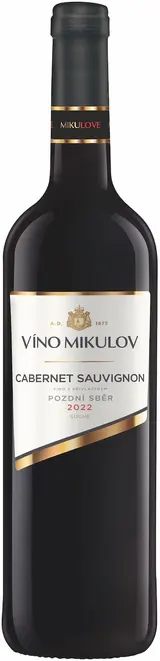 Víno Mikulov Cabernet Sauvignon pozdní sběr