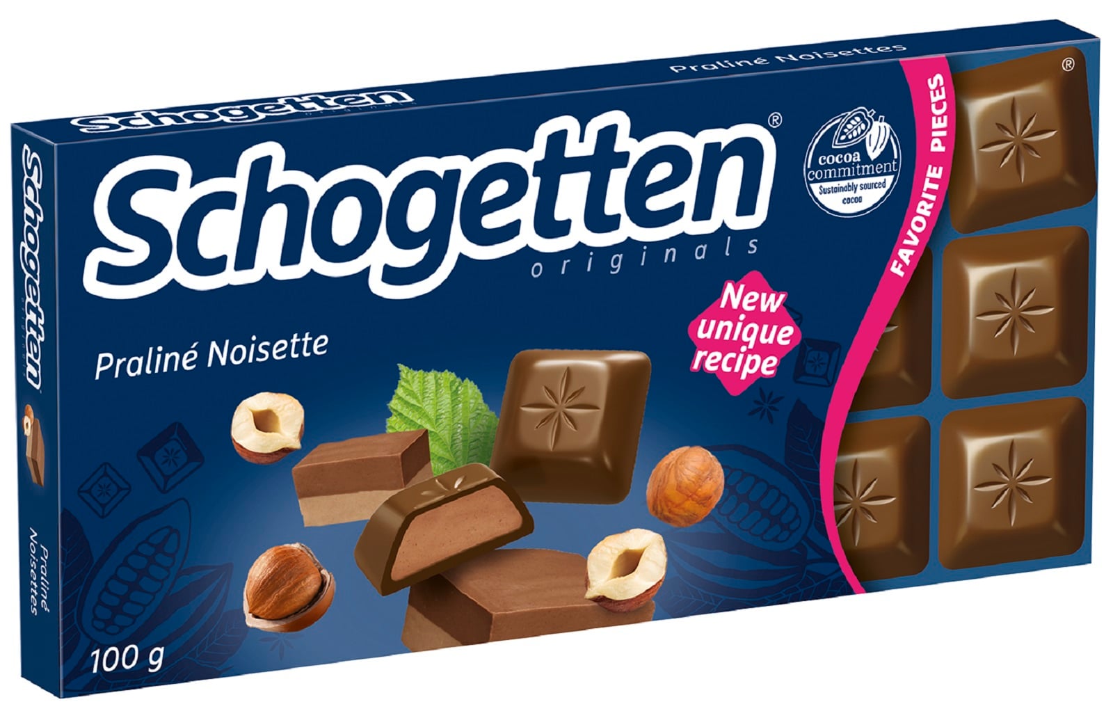 Schogetten Čokoláda nugátová